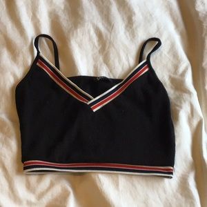 Mock tommy cropped cami
